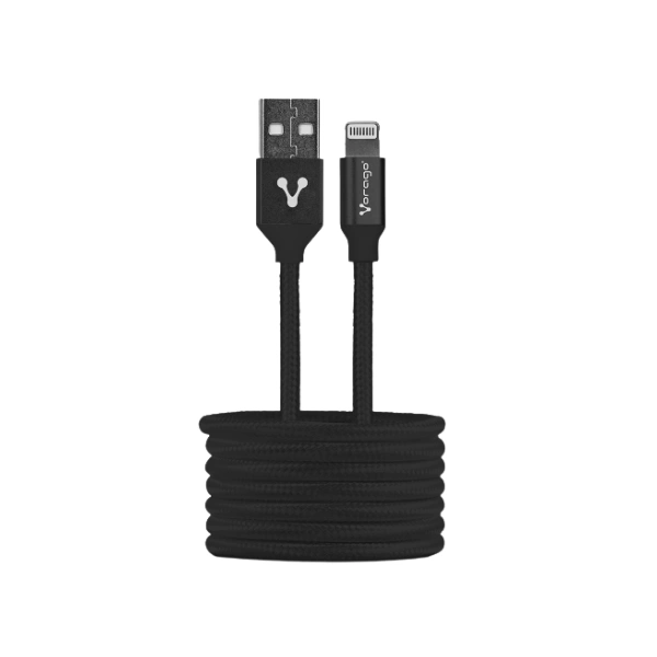 Cable Vorago USB CAB-119 / USB - Ligthning / Negro / 1 m